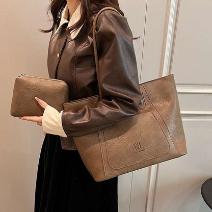 Casual Retro Shoulder Bag Commuter Tote Casual Retro Shoulder Bag Texture Class | Ectron Online