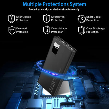 10000mAh Super Fast Power Bank 22.5W | PD & QC 3.0 External Battery 10000Mah Power Bank Portable Charger Ext | Ectron Online