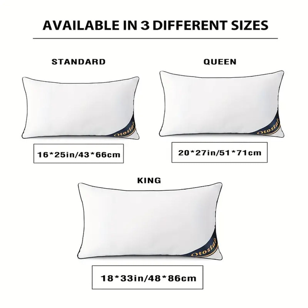 Blue Bed Pillows for Sleeping | Premium Soft & Supportive Set