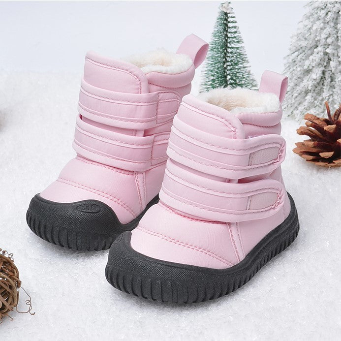 Children’s Winter Snow Boots with Velcro | Warm Plush-Lined Unisex Boots Children's Winter New Velcro Plus Velvet | Ectron Online