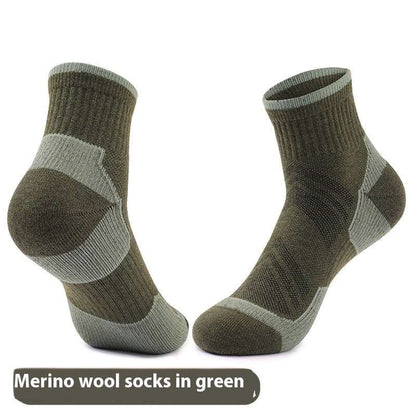 Men's Outdoor Non-slip Wear-resistant Sweat-absorbent Breathable Wool Socks