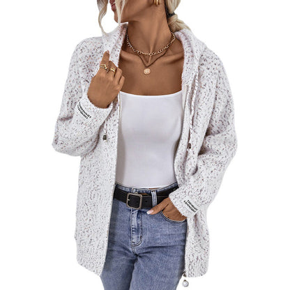 Women's European & American Style Cardigan | Long Knit Coat European And American Sweater Cardigan C | Ectron Online