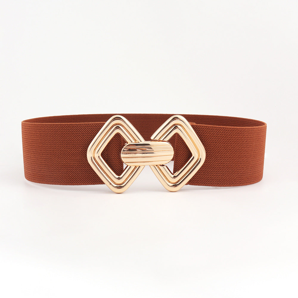 Elastic Waistband Women's Wide Waist Seal Decoration Belt | Ectron Online