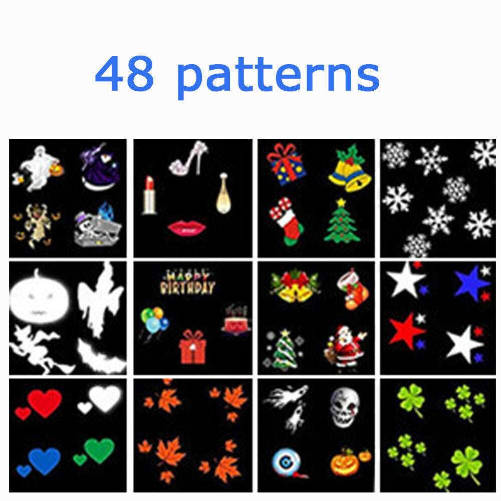 Christmas Projector Lights LED Laser Film Moving Outdoor Landscape Colorful Lamp&nbsp;