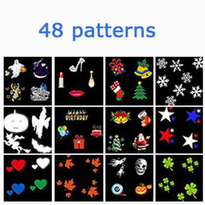 Christmas Projector Lights LED Laser Film Moving Outdoor Landscape Colorful Lamp&nbsp;