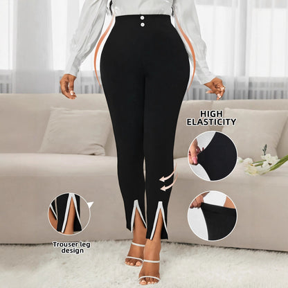 Women's Elegant Commuting Slim-Fit Pants | Chic Office Wear Trousers European And American Elegant Commuting | Ectron Online