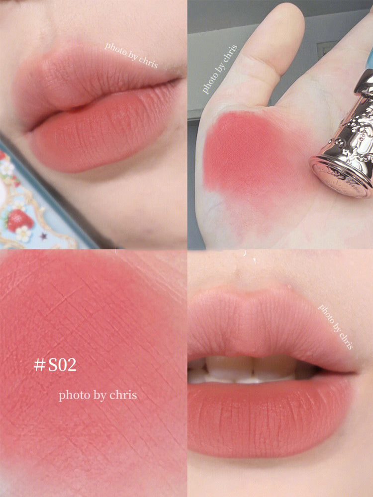 Strawberry Rococo Blush Velvet Matte Lip Glaze Flower Knows Strawberry Rococo Series Em | Ectron Online