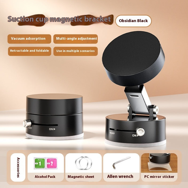 Foldable Magnetic Vacuum Car Phone Holder with Suction Cup Foldable Magnetic Vacuum Car Phone Holde | Ectron Online