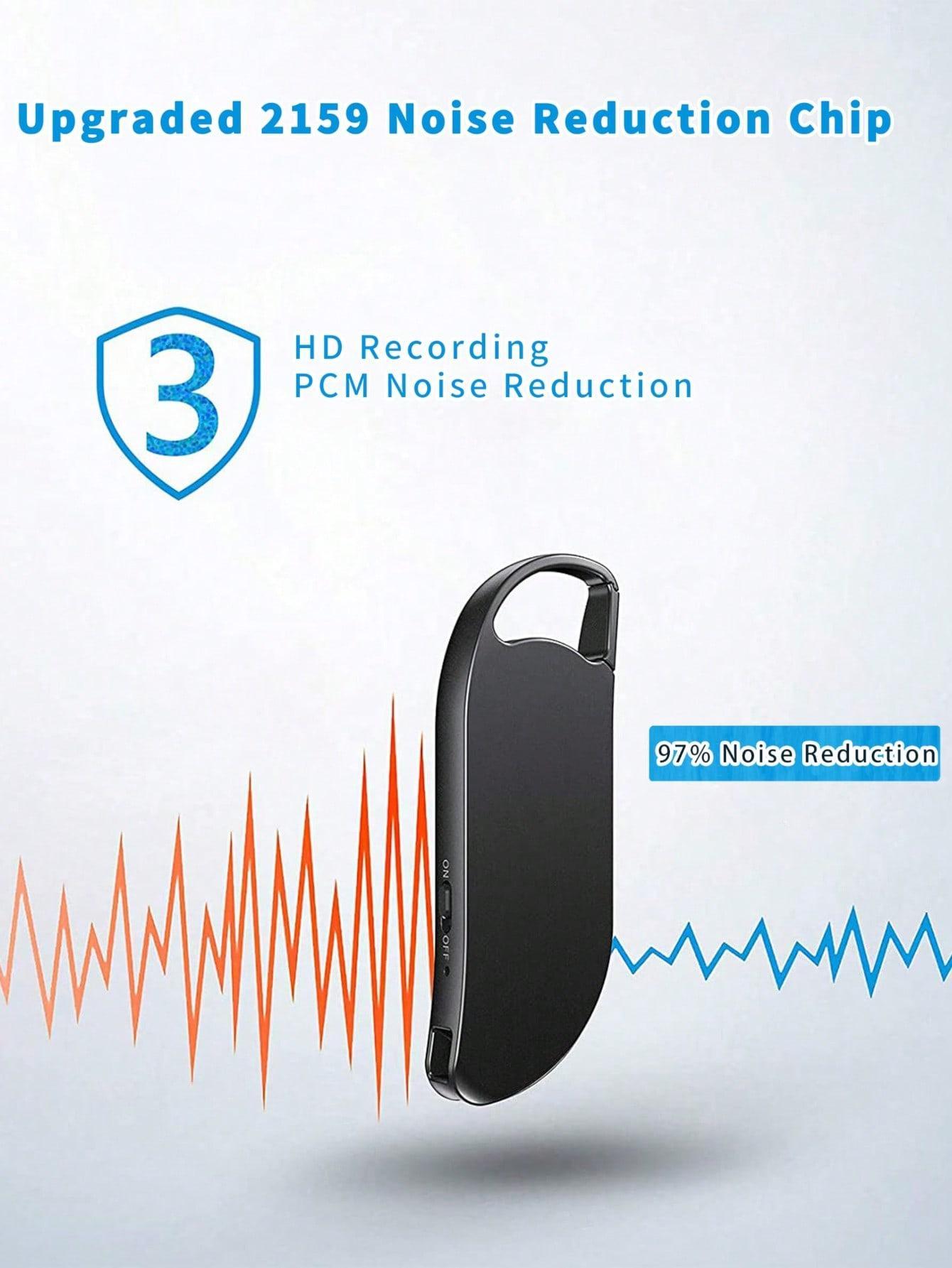 64GB Digital Voice Recorder | 900H Capacity & Noise Reduction Device