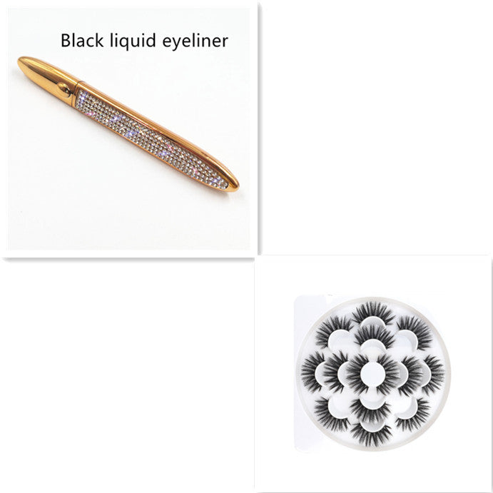 Self-Adhesive False Eyelashes –Multicolour Eyeliner,Glue-Free Lash Kit False Eyelashes Self-adhesive Eyeliner M | Ectron Online