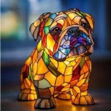 Colorful Strange Dog Lamp