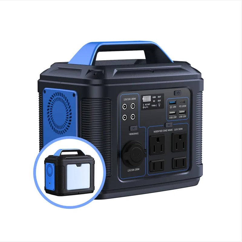 296Wh Portable Solar Generator | 80000mAh Lithium Battery Power Station