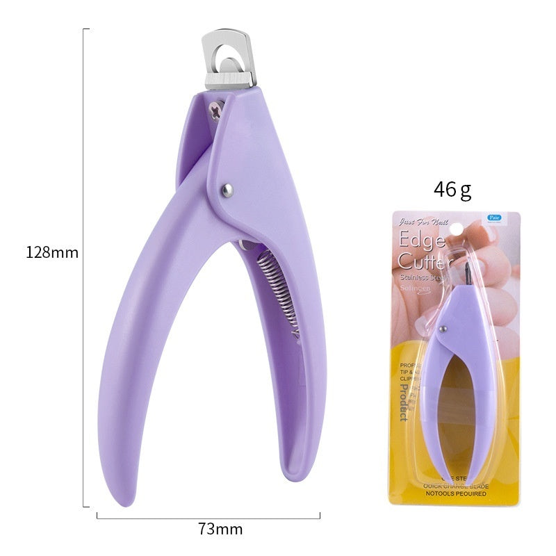 Crystal Light Therapy Extension Shaping Scissors Fake Nail Clippers Nail File Straight Scissors Manicure Tools
