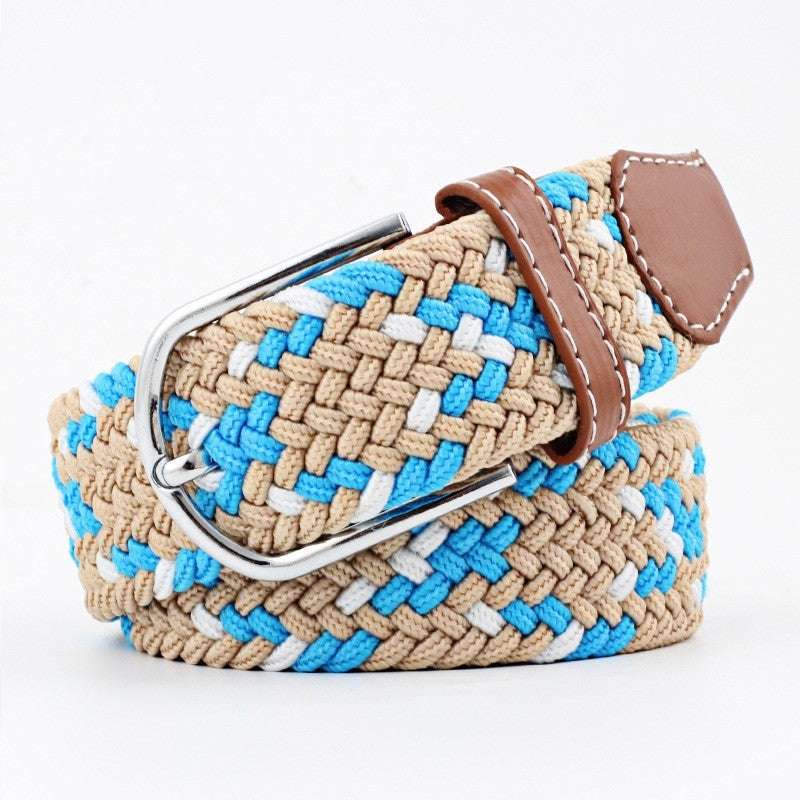 Women's Canvas Pants with Braided Belt Women's Canvas Belt Student Pants Casual | Ectron Online