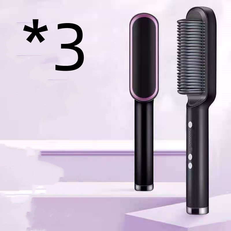 2-in-1 Hair Straightener Hot Comb with Negative Ion Curling Tong New 2 In 1 Hair Straightener Hot Comb Ne | Ectron Online