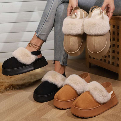 Warm Cotton Snow Shoes – Thick Sole with Elastic Band Comfort Elastic Band Snow Thick Soled Warm Cotto | Ectron Online