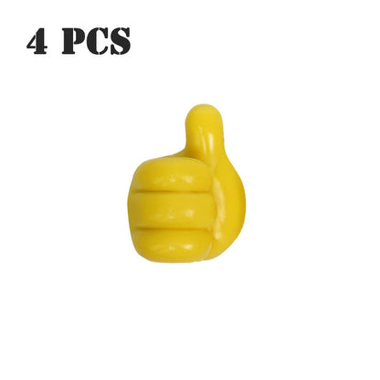 Multifunctional Clip Holder Thumb Hooks Wire Organizer Wall Hooks Hanger Strong Wall Storage Holder For Kitchen Bathroom