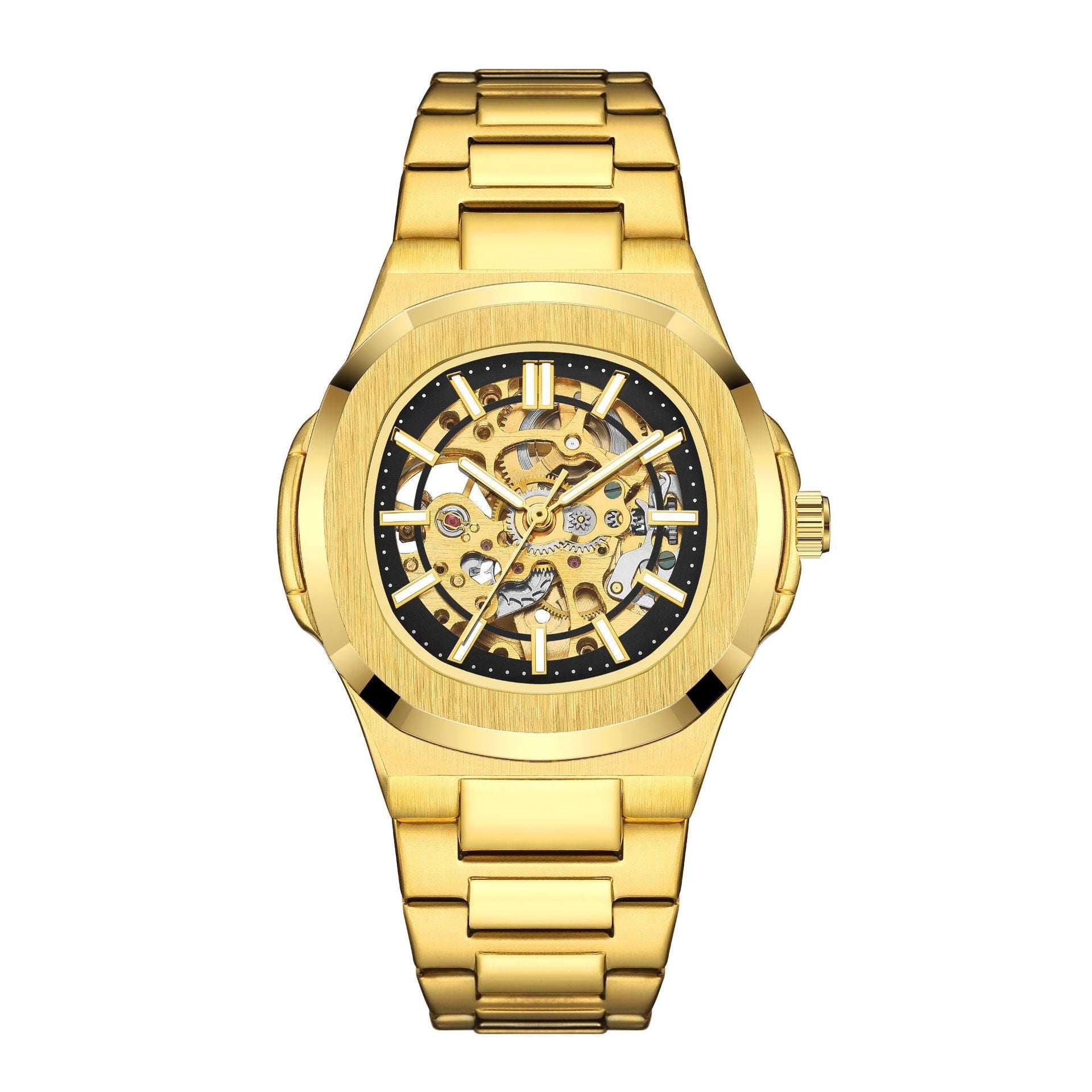 Men's Automatic Hollow Watch Mechanical Hollowing Automatic Business | Ectron Online