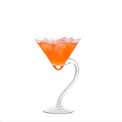 Crystal Cocktail Glass Matini Triangle Cup