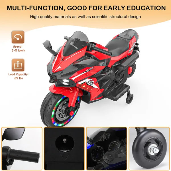 12V Kids Electric Ride-On Motorcycle
