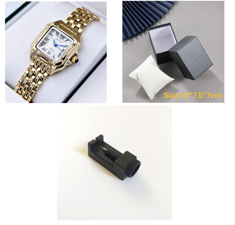 Fashionable Square Waterproof Watch Waterproof Women's Square Watch Fashion | Ectron Online