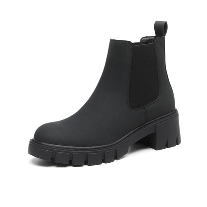 Women's Thick Bottom Suede Dr Martens Boots