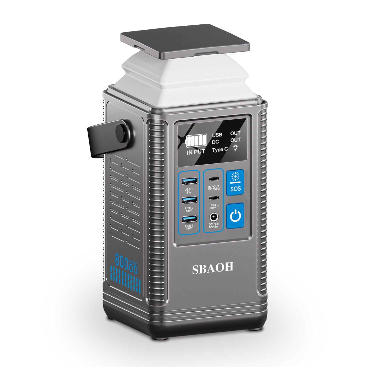 296Wh Portable Power Station | 80000mAh Lithium Battery Energy Storage