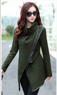 Women's Long-sleeved Cloak Two-in-one Woolen Coat