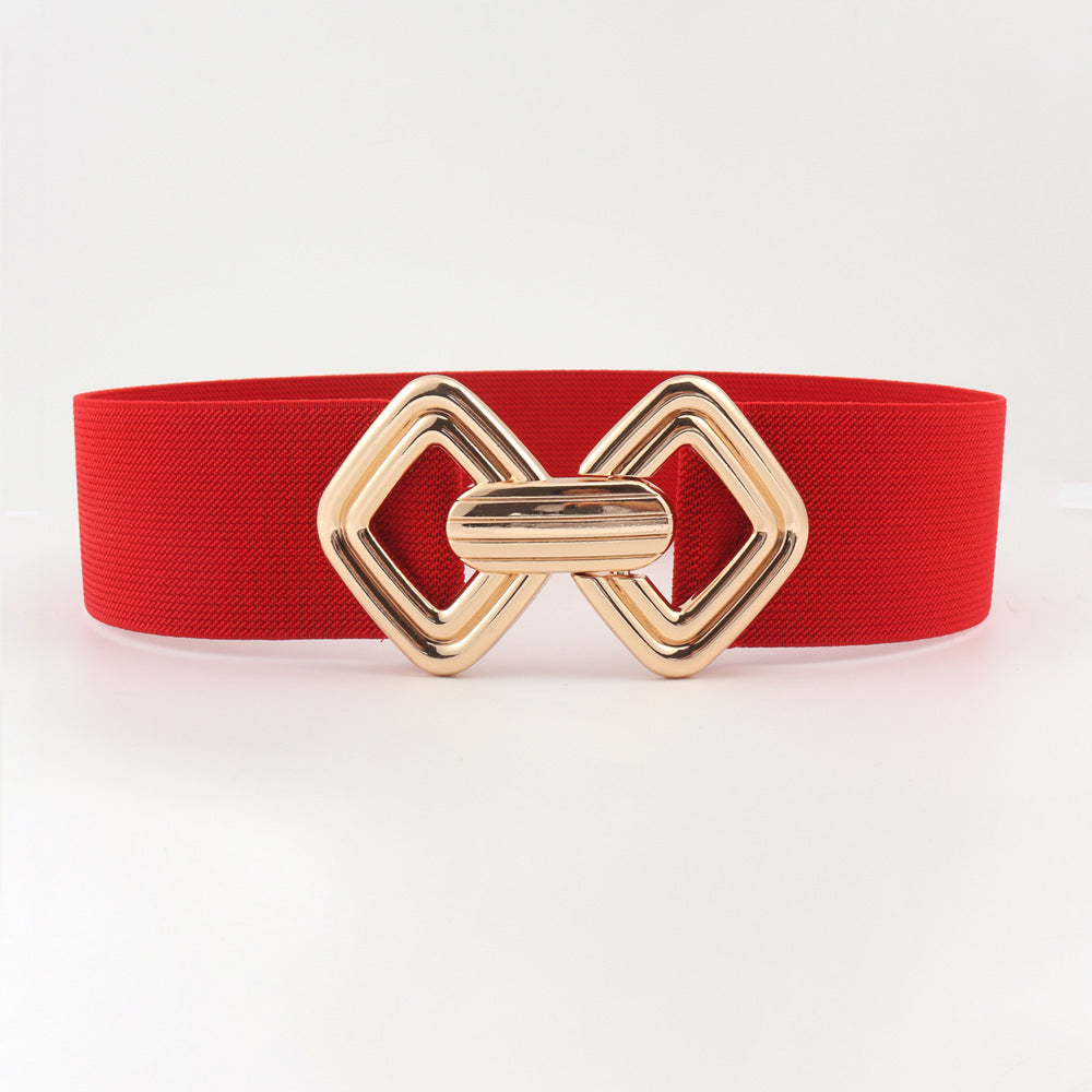 Elastic Waistband Women's Wide Waist Seal Decoration Belt | Ectron Online