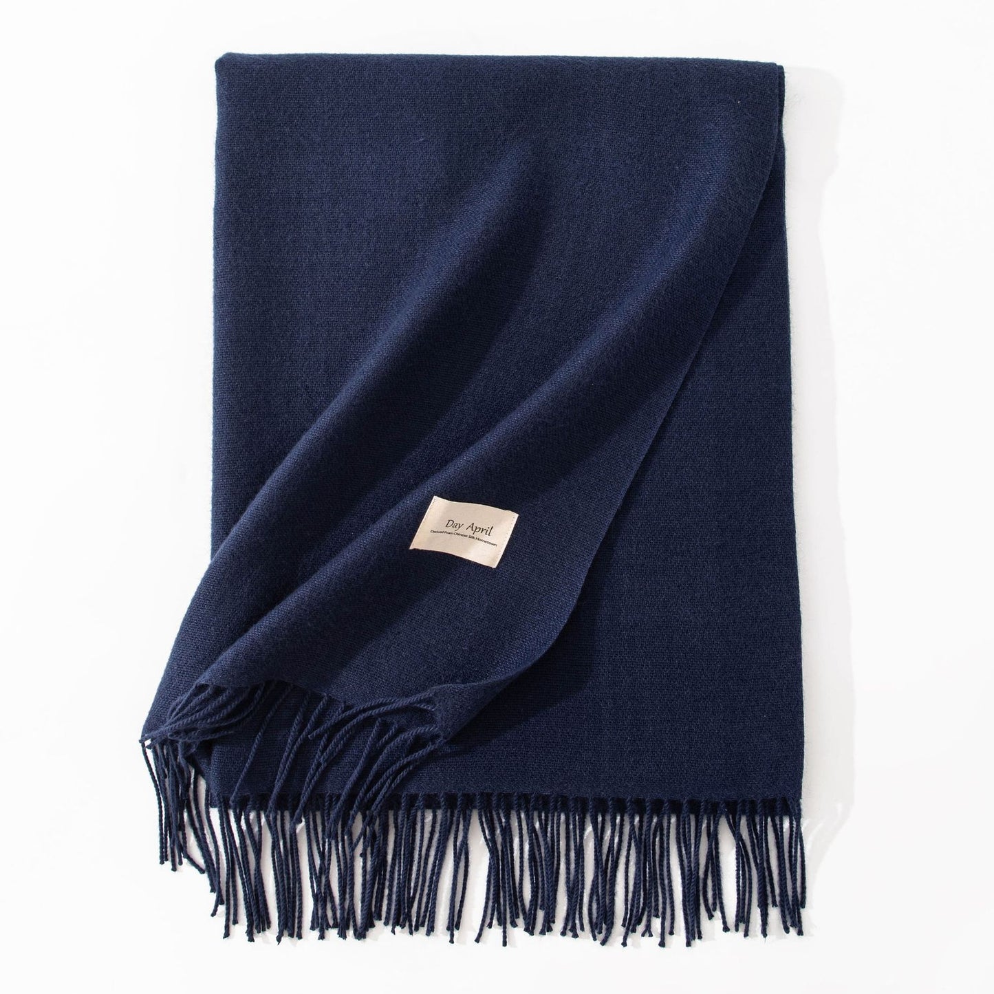 Pure Color Artificial Cashmere Scarf Women's Winter High-grade Shawl