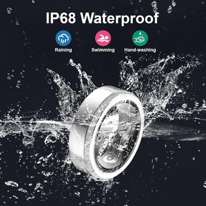 Luxury Smart Ring for Women - Diamond Health & Sleep Tracker 2025 New Smart Ring For Women Luxury Ele | Ectron Online