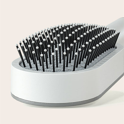 Self-Cleaning Hair Brush - One-Key Hair Removal & Scalp Massage Comb Self Cleaning Hair Brush For Women One-k | Ectron Online