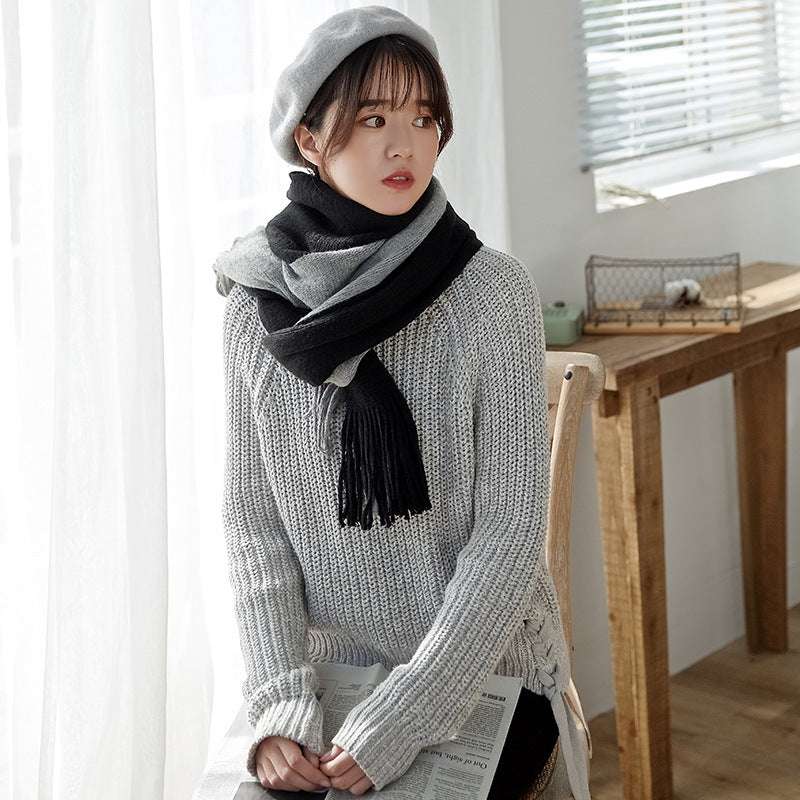 Unisex Cashmere Scarf Men's And Women's Korean-style Cashmere | Ectron Online
