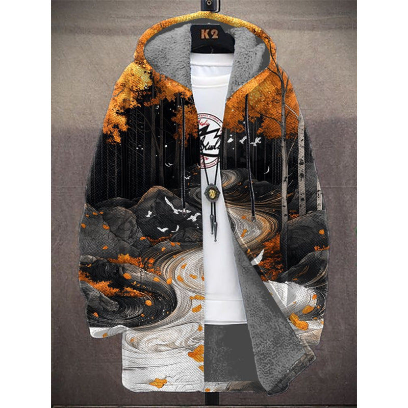 Digital Print Padded Fleece Jacket Fashion Digital Printing Fleece Padded C | Ectron Online