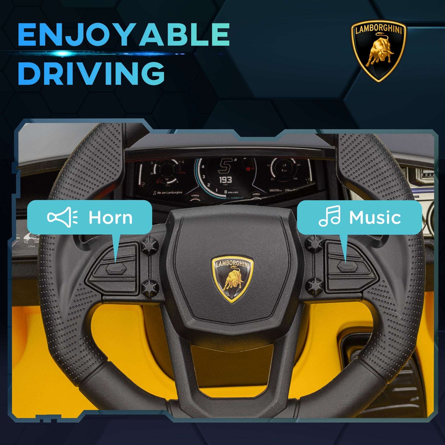 Licensed Lamborghini Revuelto Kids Car - 12V w/ Hydraulic Doors Lamborghini Revuelto Licensed 12V Kids R | Ectron Online