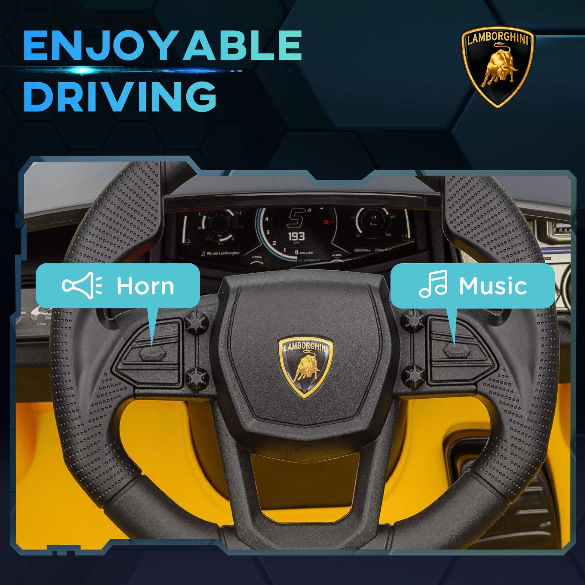 Licensed Lamborghini Revuelto Kids Car - 12V w/ Hydraulic Doors Lamborghini Revuelto Licensed 12V Kids R | Ectron Online