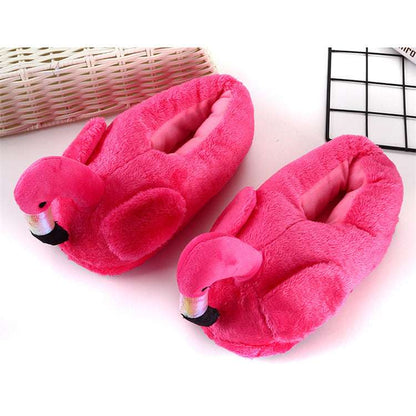 Winter Home Flamingo Non-slip Slippers