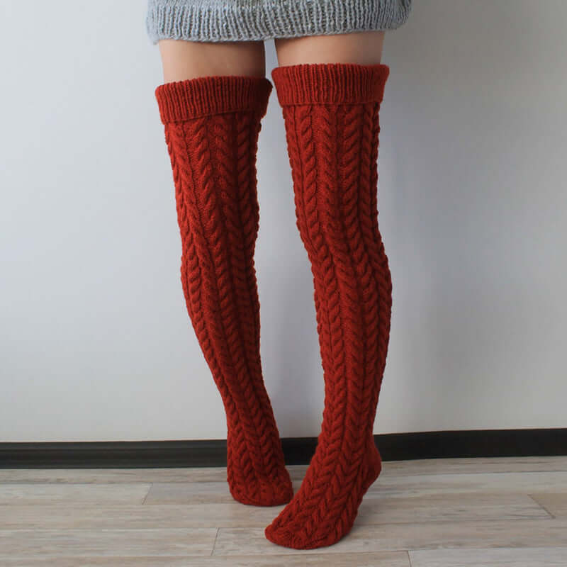 Twist Over The Knee Stockings Bunching Socks Women Twist Over The Knee Stockings Bunching S | Ectron Online