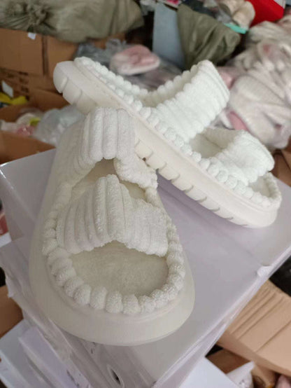 Soft & Comfortable Lamb Wool Cotton Slippers for Women Soft And Comfortable Lamb Wool Women's C | Ectron Online
