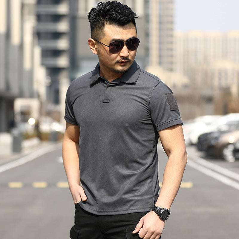 Men’s Quick-Dry Sports T-Shirt – Loose Lapel Summer Outdoor Men's Sports Loose Summer Outdoor Lapel | Ectron Online