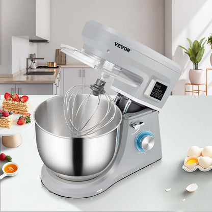 660W Electric Stand Mixer with 7.4 Qt Bowl & LCD Timing Stand Mixer, 660W Electric Dough Mixer W | Ectron Online