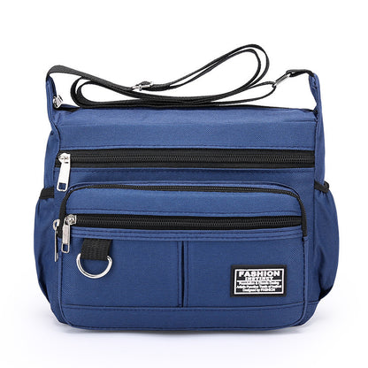 Men's Outdoor Leisure Multi-layer Zipper Messenger Bag