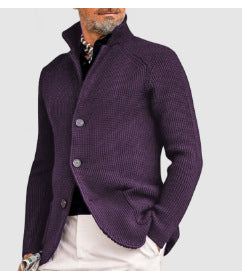 Casual Long Sleeve Knitted Coat Casual Long Sleeve Solid Color Knitted C | Ectron Online