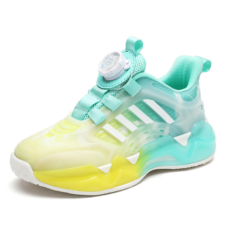 Kids' Rotating Button Shoes | Boys' Non-Slip Soft Bottom Children's Shoes Rotating Button Boy Non | Ectron Online