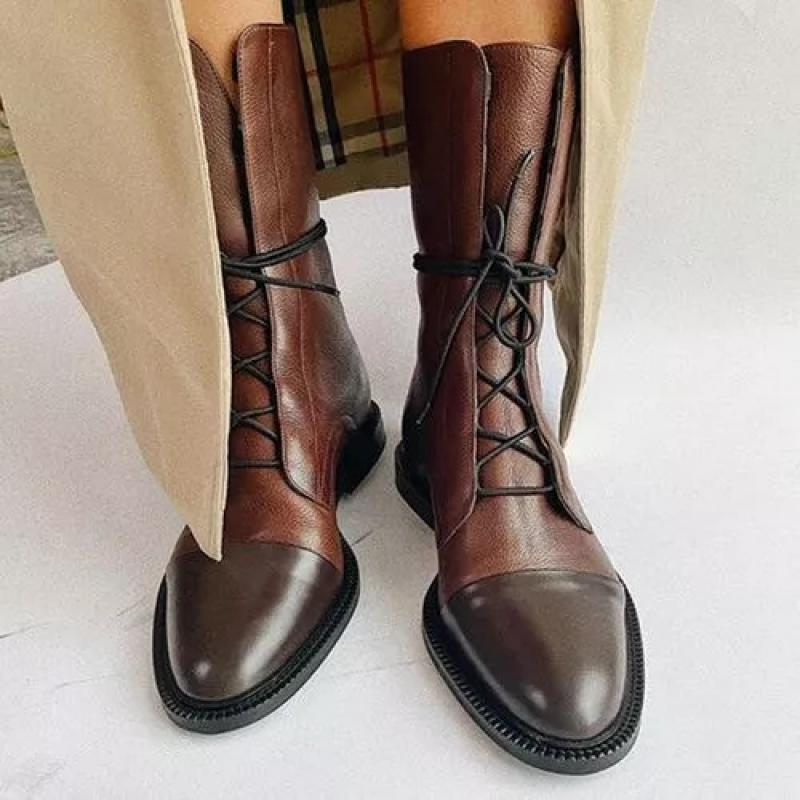 Martin Female Knee-high Black Motorcycle Handsome Chunky Heel Martin Female Knee-high Black Motorcycle | Ectron Online