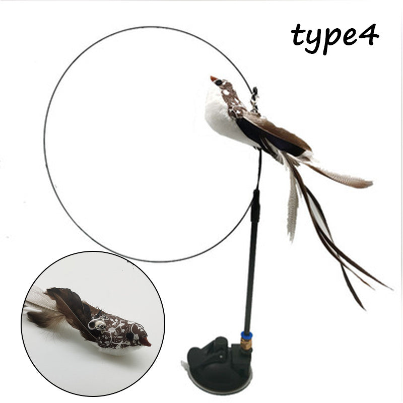 Detachable Wire Rod Sucker Cat Stick - Interactive Cat Toy Detachable Wire Rod Sucker Cat Stick | Ectron Online