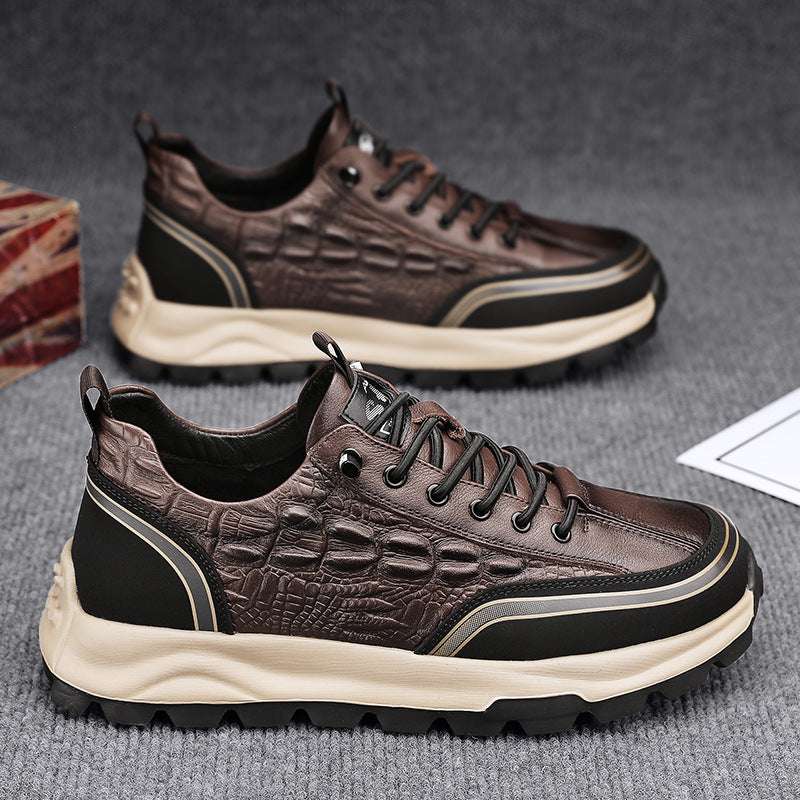 Men’s Business Casual Flat Leather Shoes – Stylish & Comfortable Men's Business Casual Flat Leather Shoes | Ectron Online