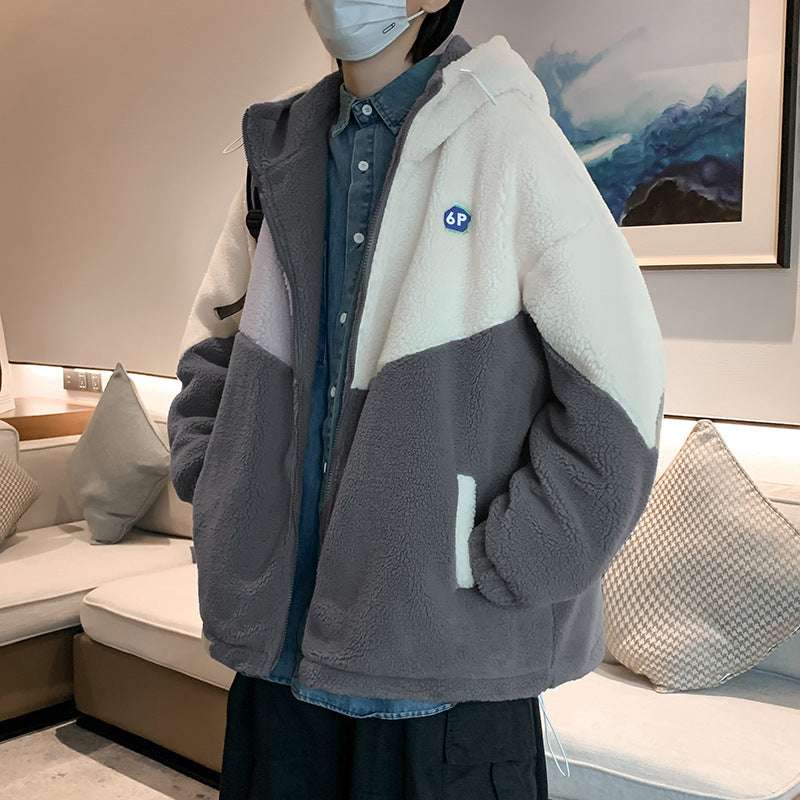Young Men's Cashmere Thickened Cotton Jacket Men's Cashmere Thickened Jacket Cotton J | Ectron Online