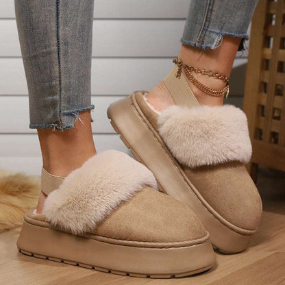 Warm Cotton Snow Shoes – Thick Sole with Elastic Band Comfort Elastic Band Snow Thick Soled Warm Cotto | Ectron Online