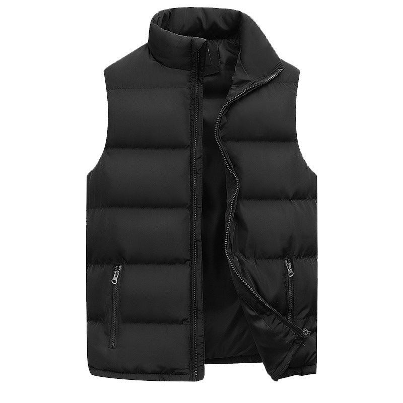 Warm Padded Vest for Men Men's Cotton-padded Coat Vest Leisure Wa | Ectron Online